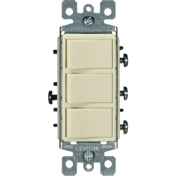 Leviton Switch 3Sp Grnd Ivy 15A 01755-0IS